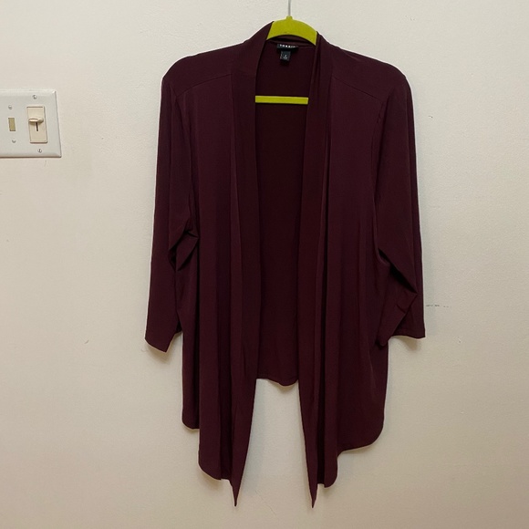 torrid Sweaters - Torrid Purple Drape Front Cardigan